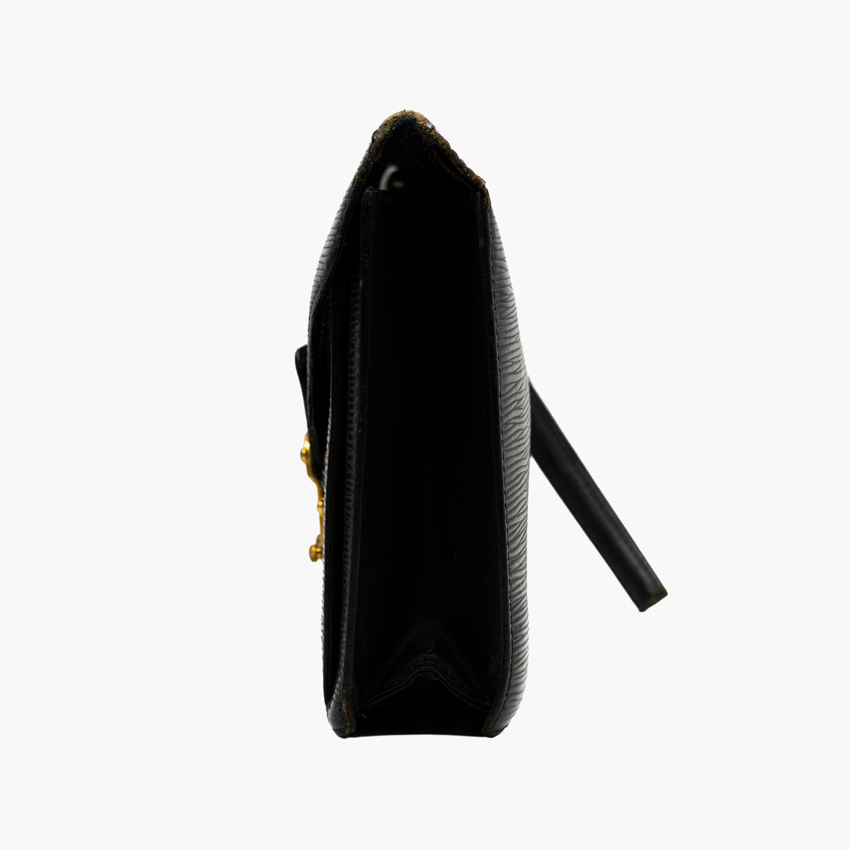 Louis Vuitton Sac Pochette avec Dragonne Cuir Epi Noir
