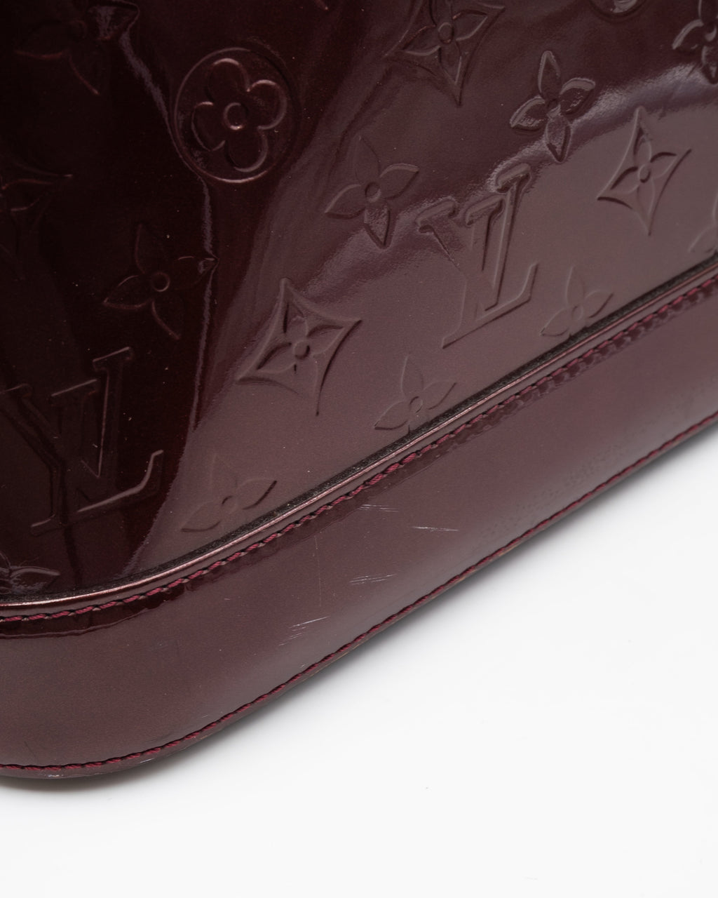 Louis Vuitton Sac à main Alma MM Vernis Aubergine