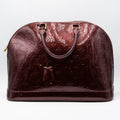 Louis Vuitton Sac à main Alma MM Vernis Aubergine