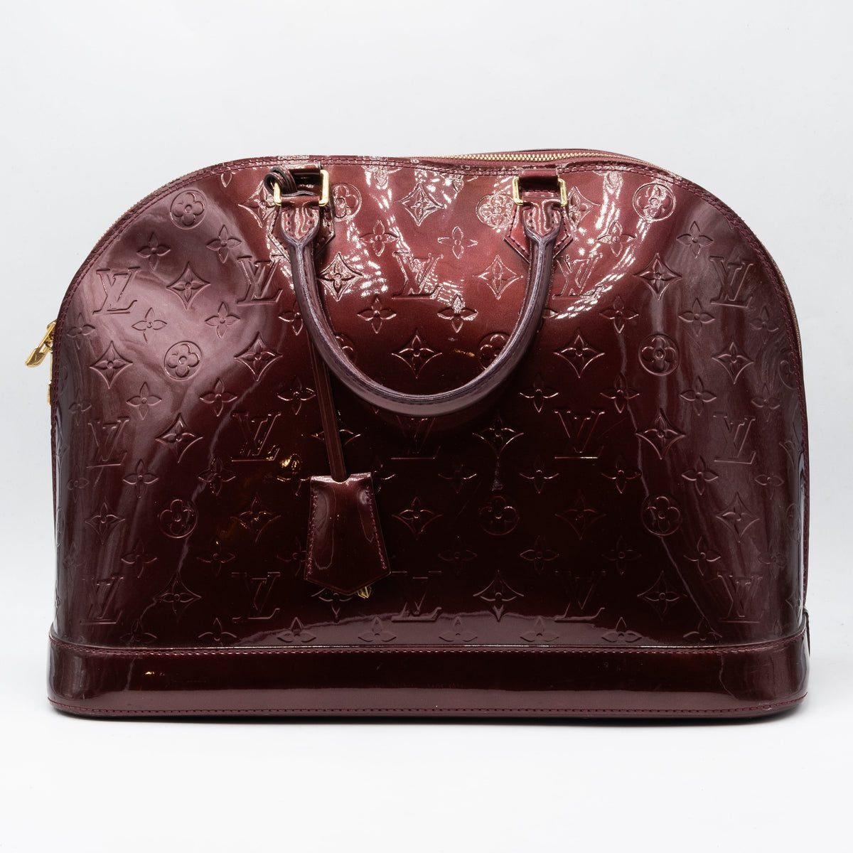 Louis Vuitton Sac à main Alma MM Vernis Aubergine