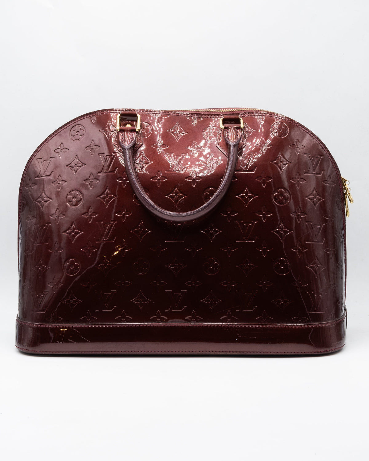 Louis Vuitton Sac à main Alma MM Vernis Aubergine