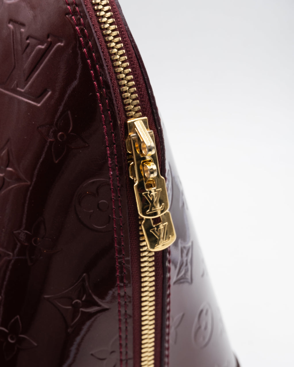 Louis Vuitton Sac à main Alma MM Vernis Aubergine