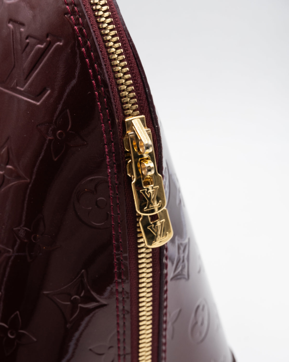Louis Vuitton Sac à main Alma MM Vernis Aubergine