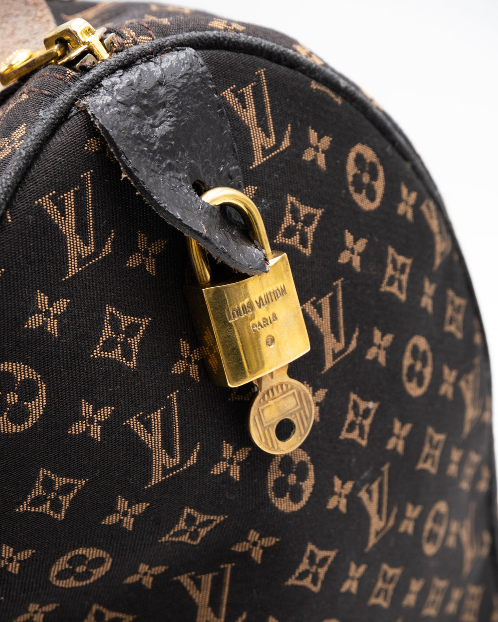 Louis Vuitton Sac à main - Monogram Idylle Fusain Speedy 30 Bandouliere - Black
