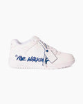 Off-White Out Of Office "For Walking" Low Tops White Blue