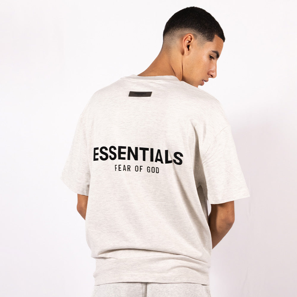 Essentials T-shirt Light Oatmeal Gris Clair Fear Of God