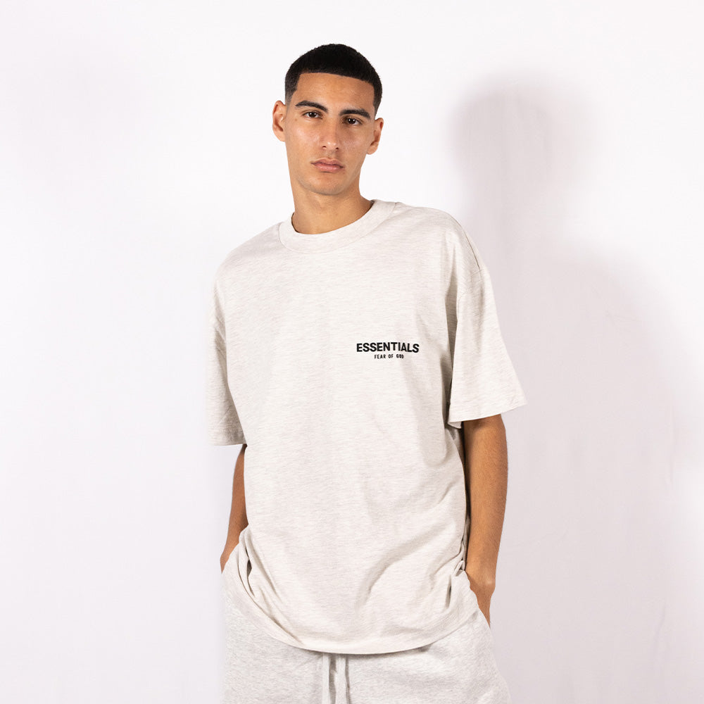 Essentials T-shirt Light Oatmeal Gris Clair Fear Of God