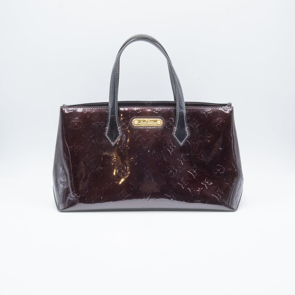 Louis Vuitton Sac à main Wilshire Vernis Bordeaux