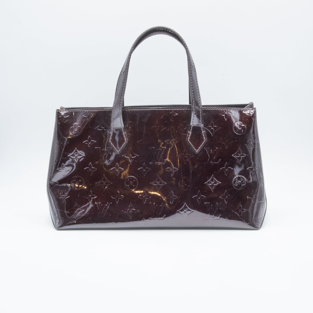 Louis Vuitton Sac à main Wilshire Vernis Bordeaux