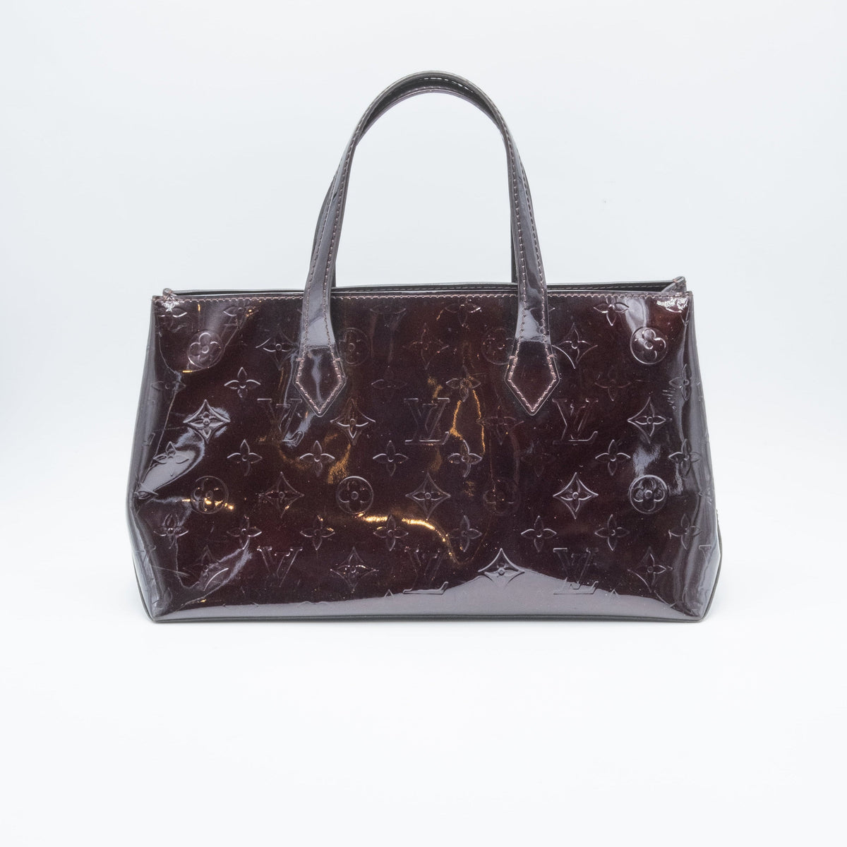 Louis Vuitton Sac à main Wilshire Vernis Bordeaux