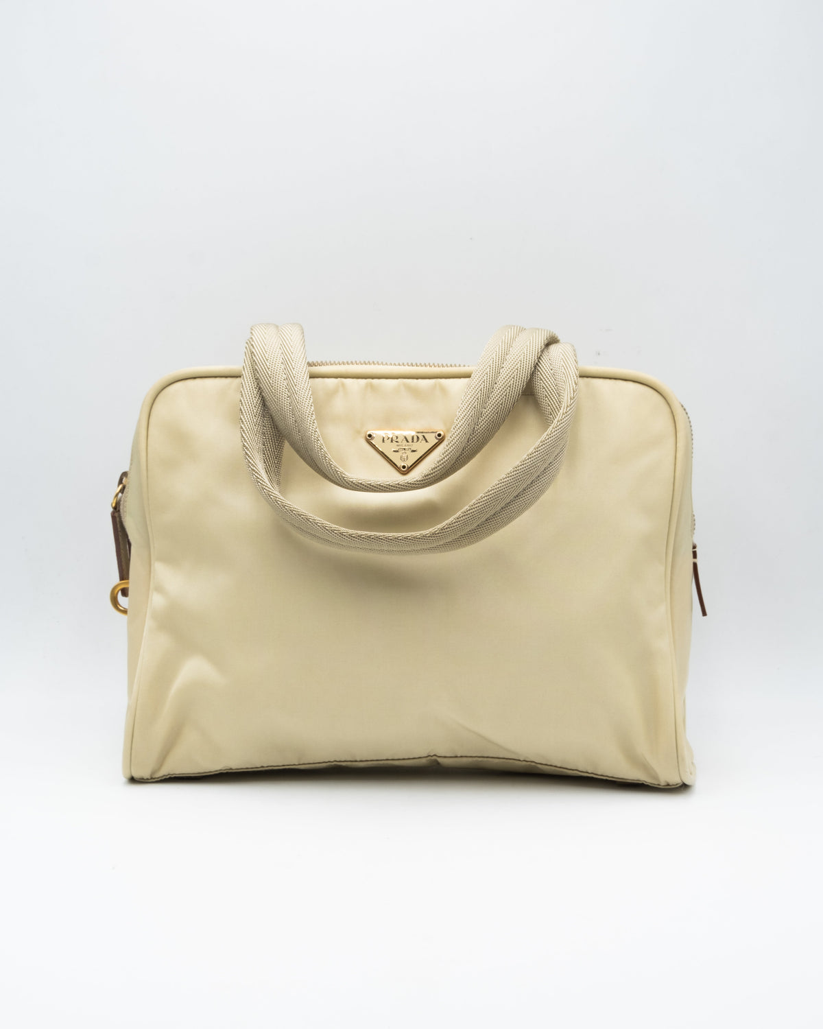 Sac à main - Nylon - Beige