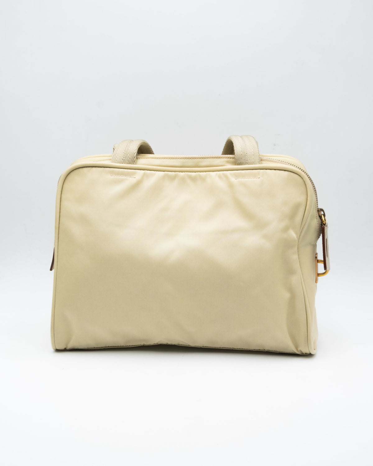 Sac à main - Nylon - Beige