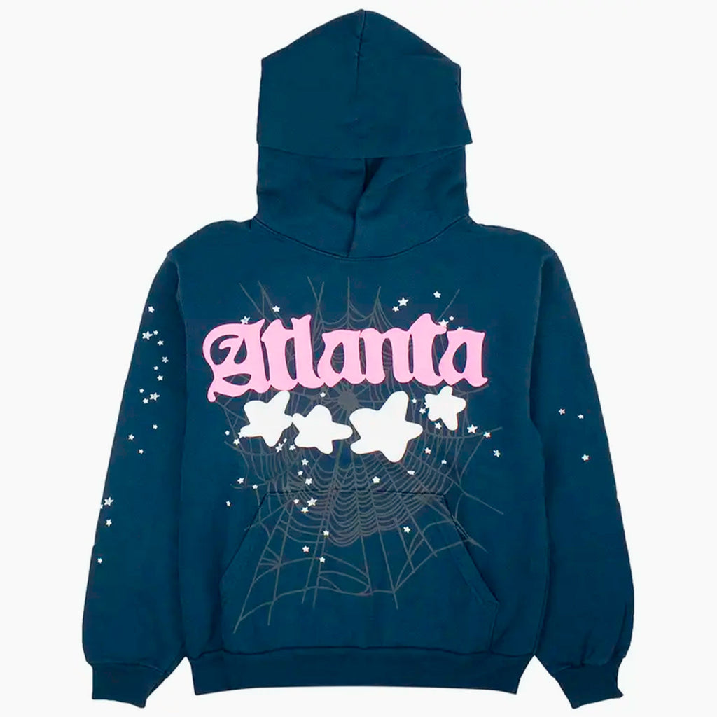 Sp5der Hoodie Atlanta Bleu Marine