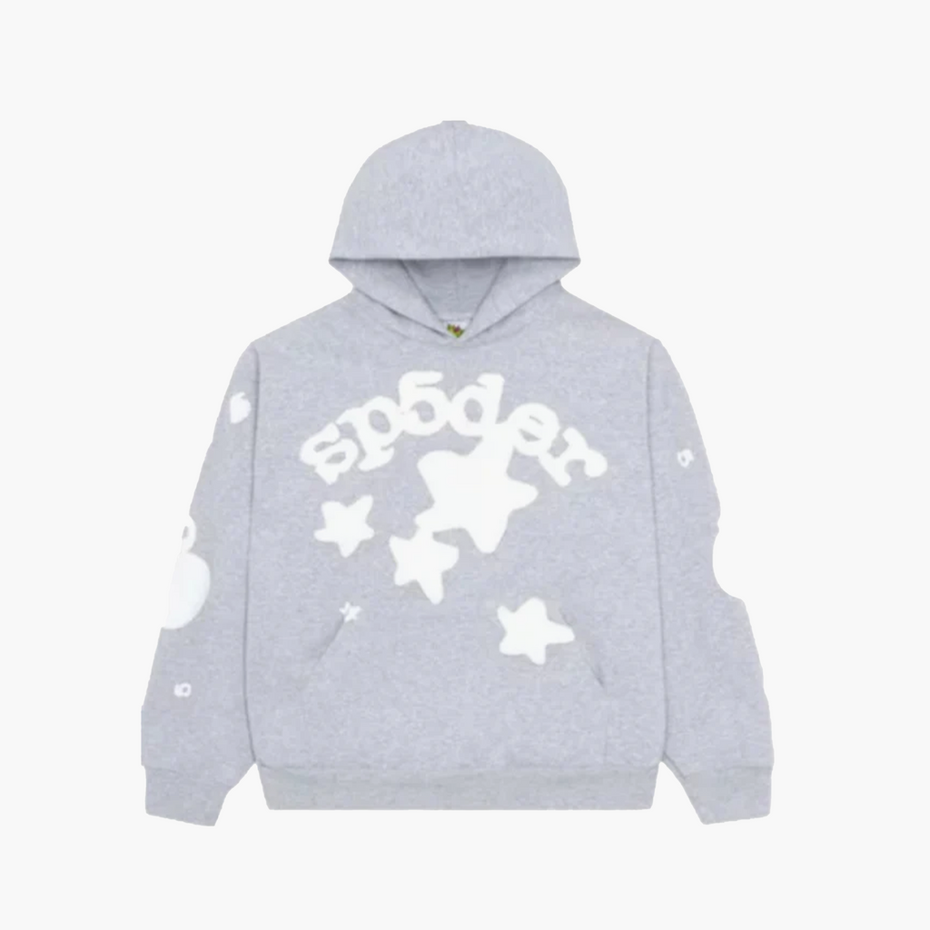Sp5der Hoodie Beluga Gris