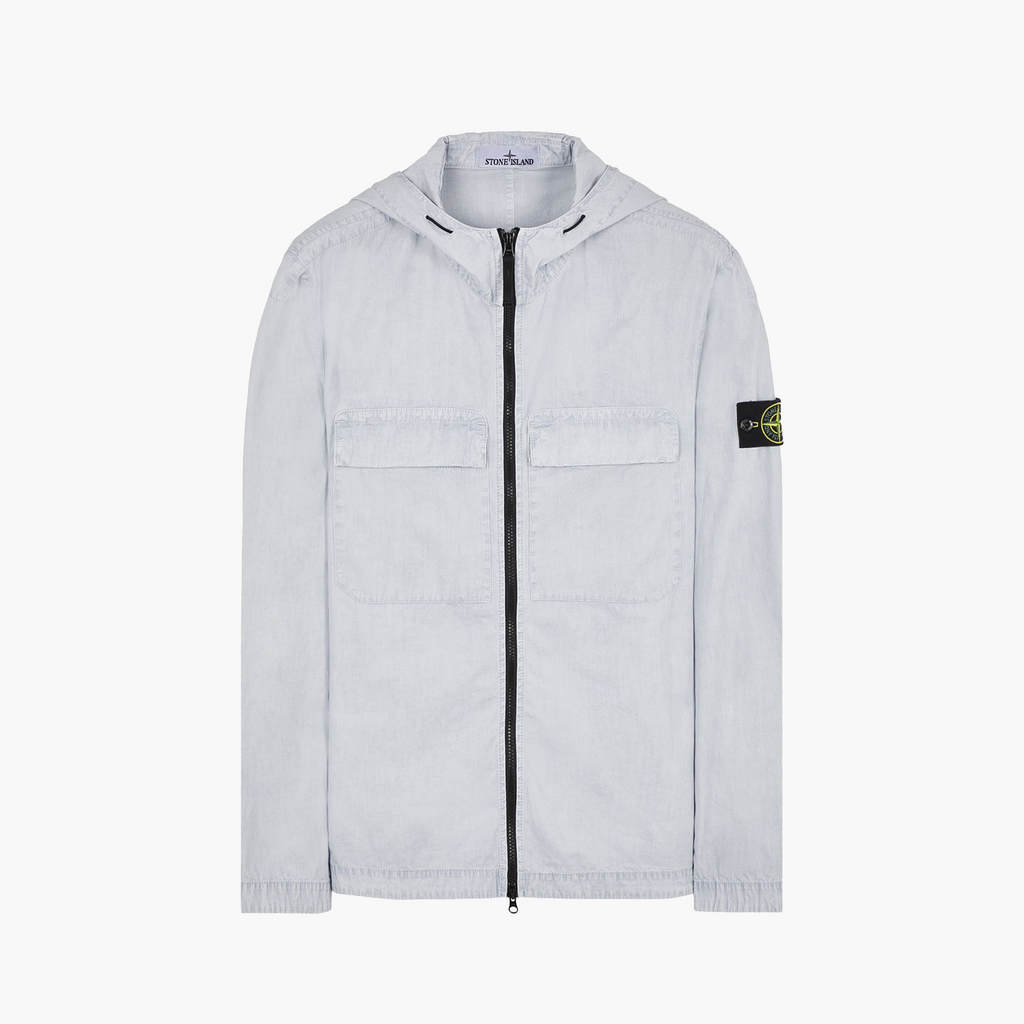 Stone Island VESTE ZIP BLUE OLD' TREATMENT  STONE ISLAND