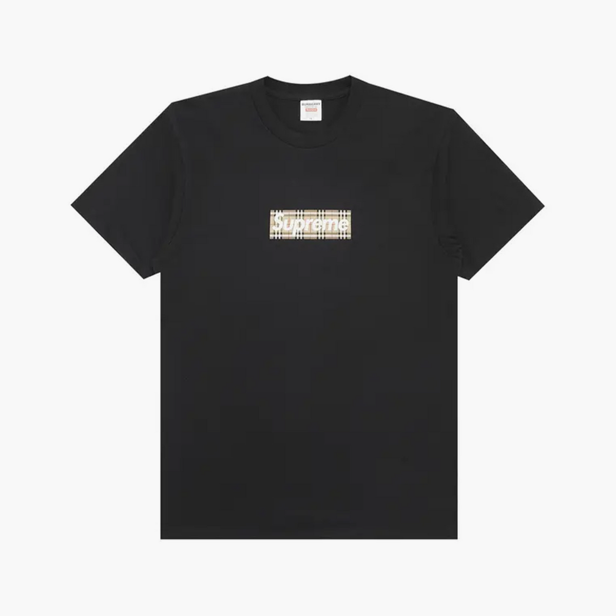 Supreme T-Shirt - Box Logo Burberry - Black