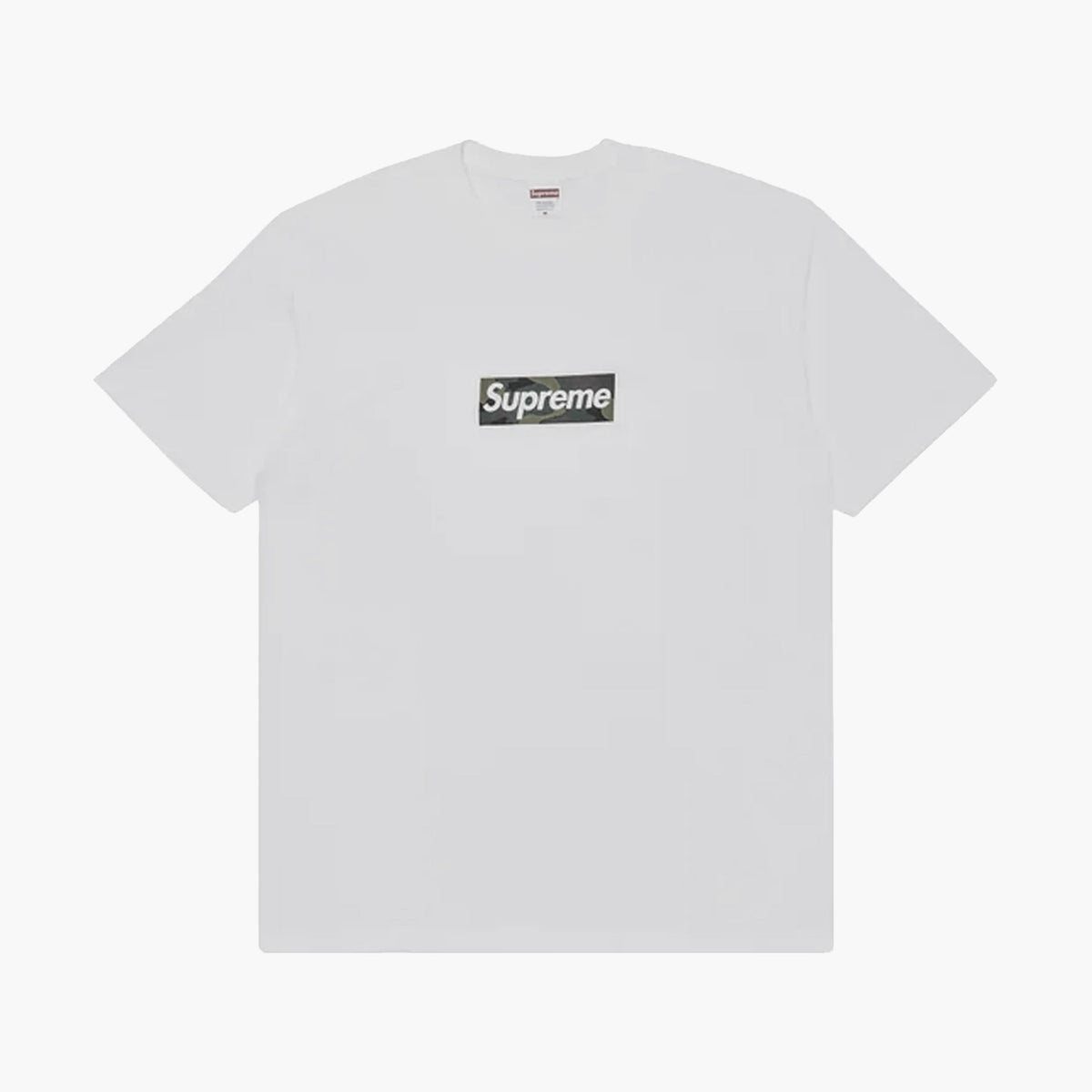 Supreme T-shirt Box Logo Camo Blanc