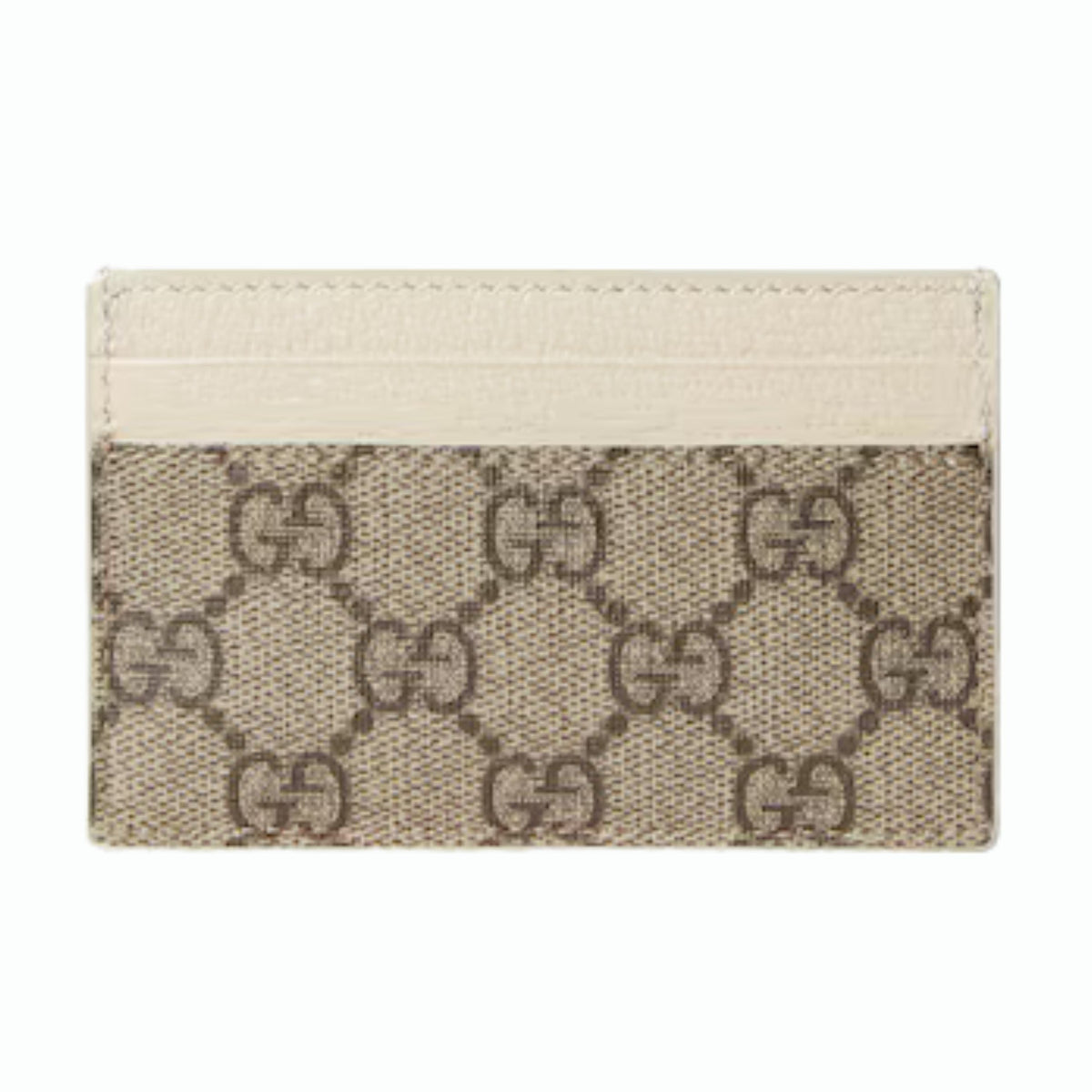 Gucci Porte-carte GG Beige Blanc