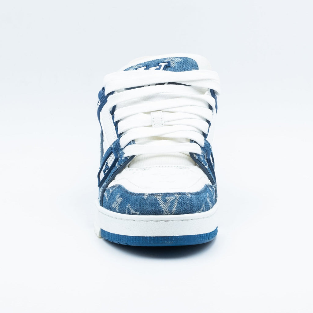 Louis Vuitton Trainer Monogram Denim White Blue