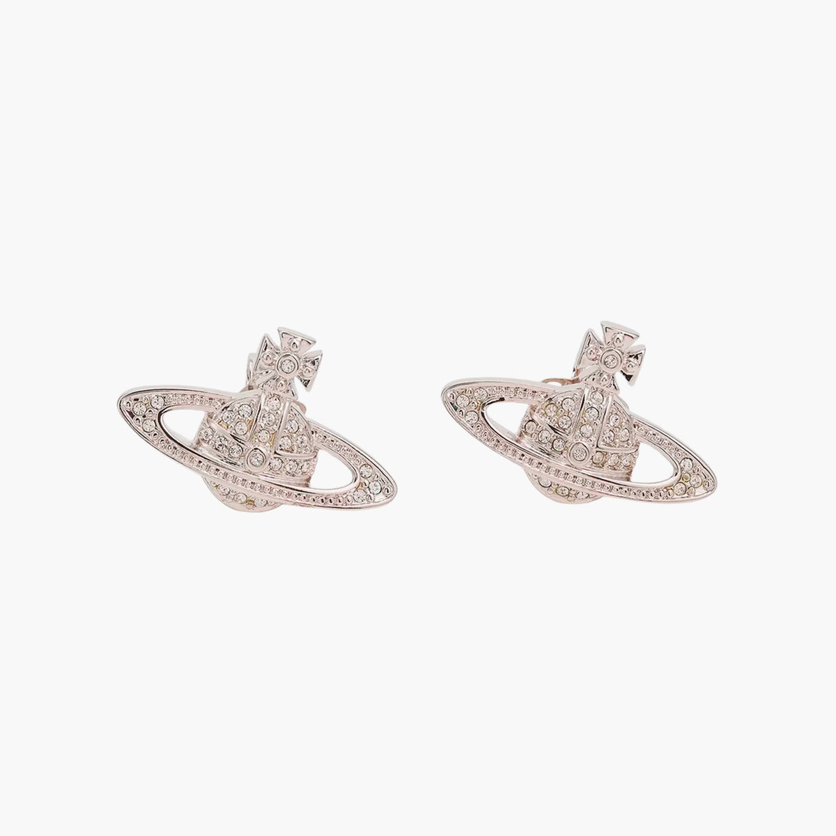 Vivienne Westwood Boucles D'oreilles Mini Bas Relief Argent