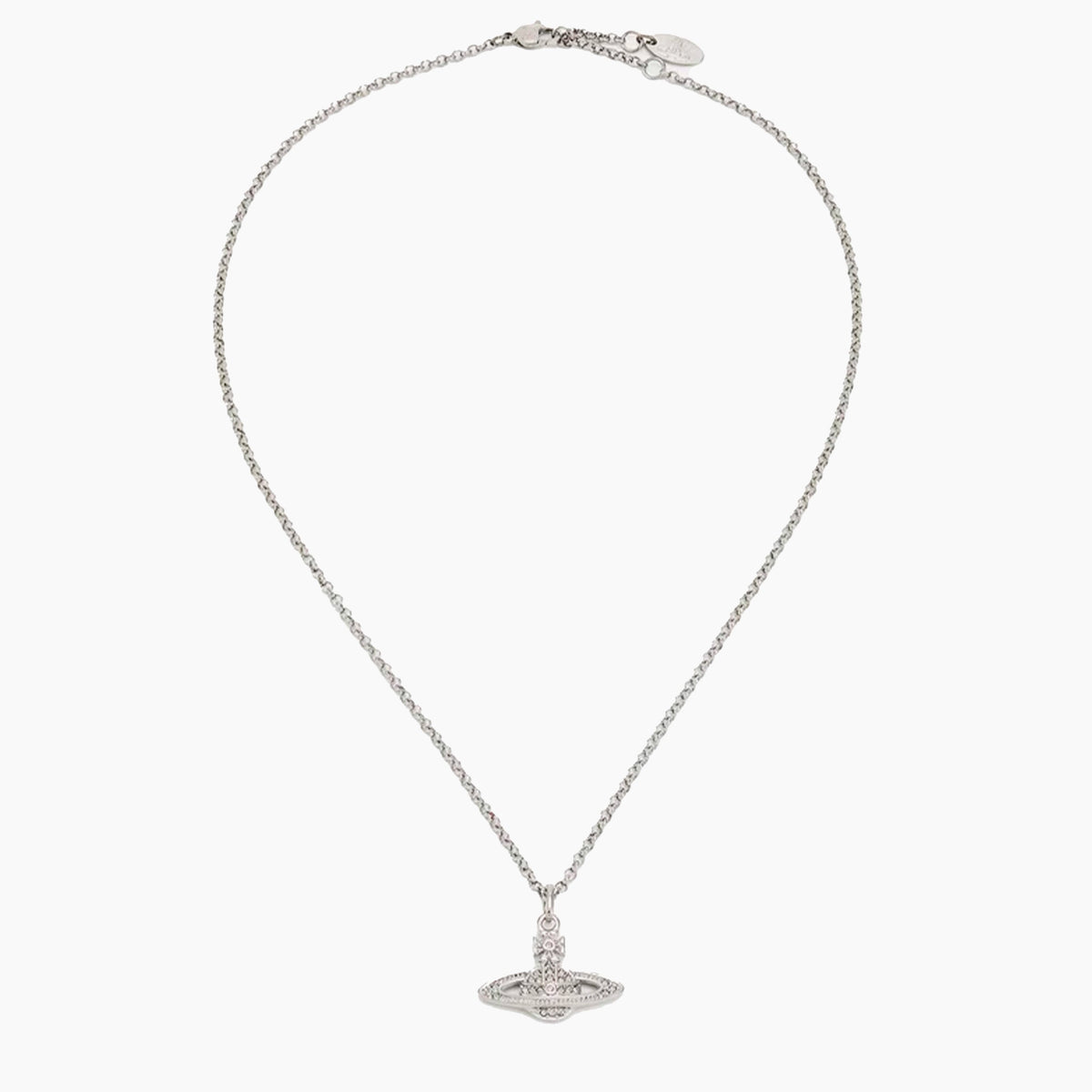 Vivienne Westwood Collier Mini Bas Relief Orb Argent