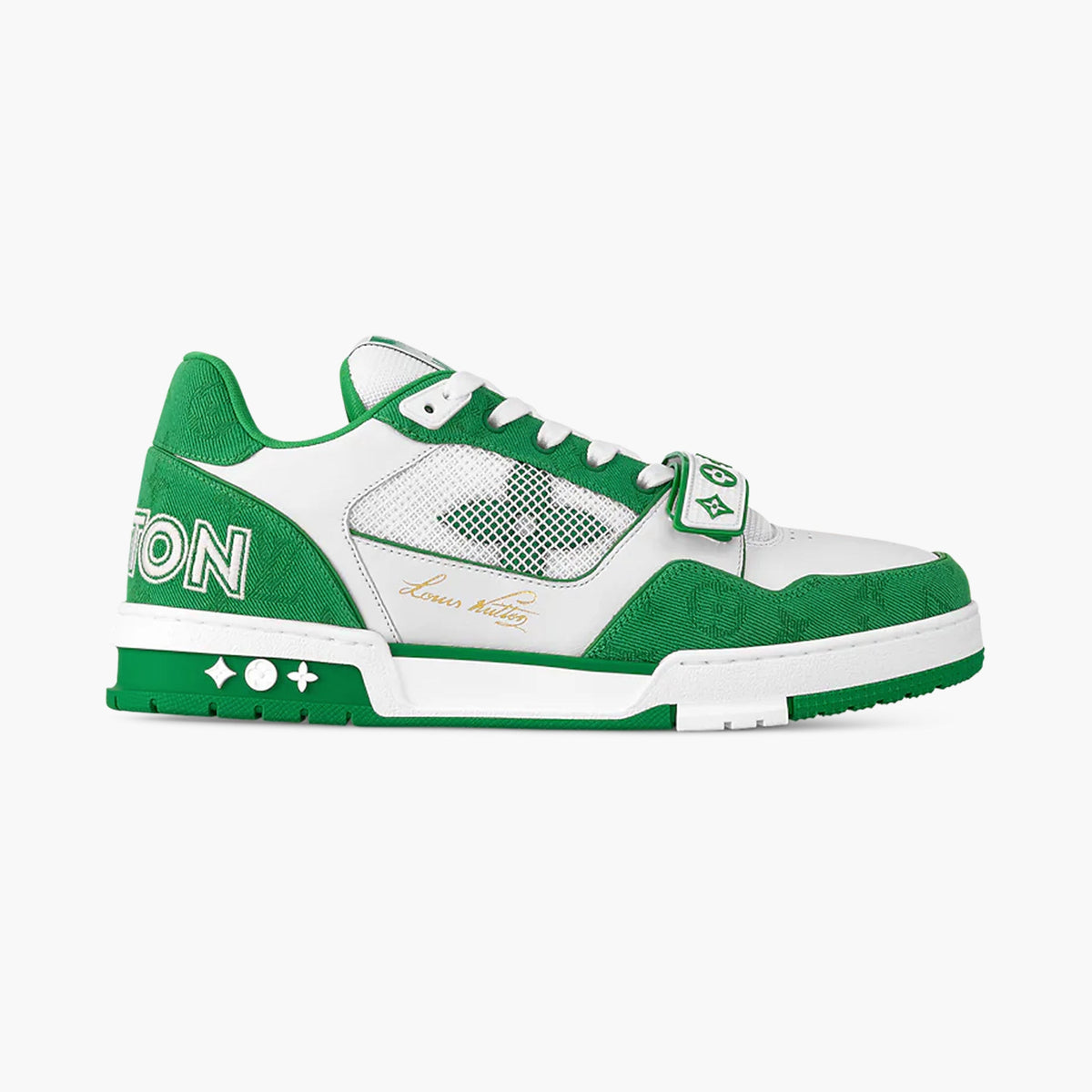 Louis Vuitton Trainer Velcro Green
