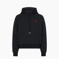 Ami Paris Hoodie Ami de Coeur Rouge Noir