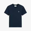 Ami Paris T-shirt Bleu marine Ami de Coeur Blanc