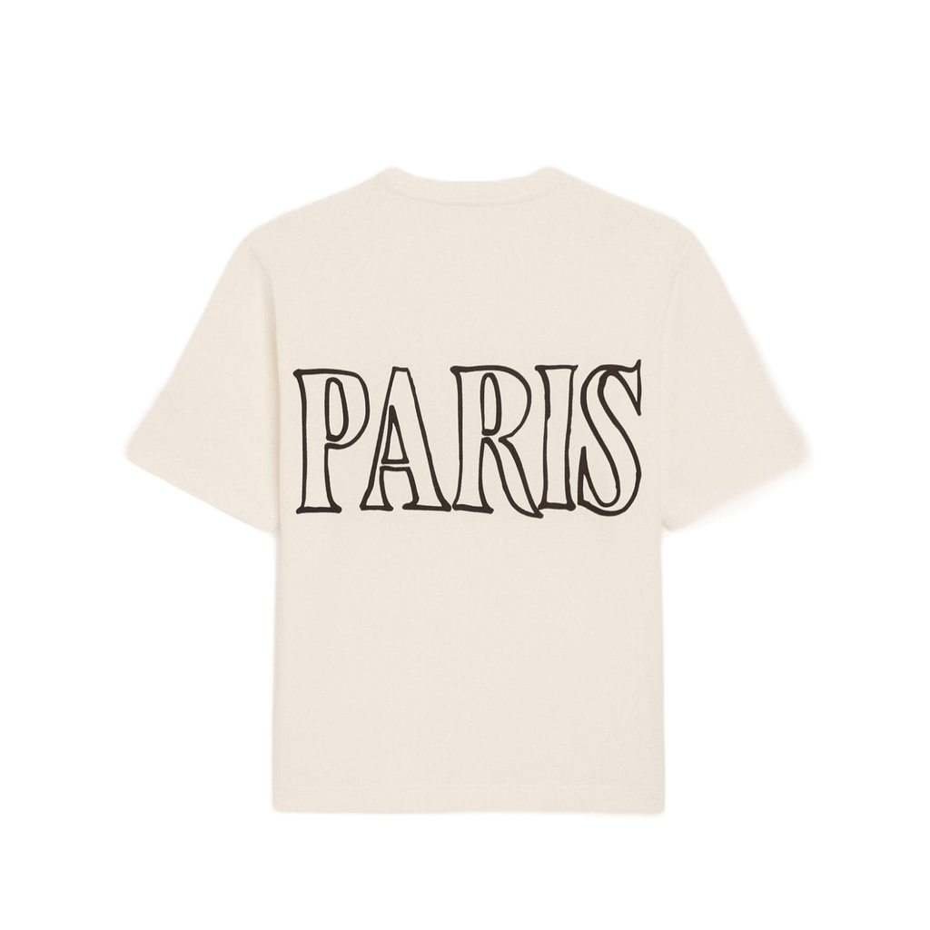 Ami Paris T-shirt Crème Logo