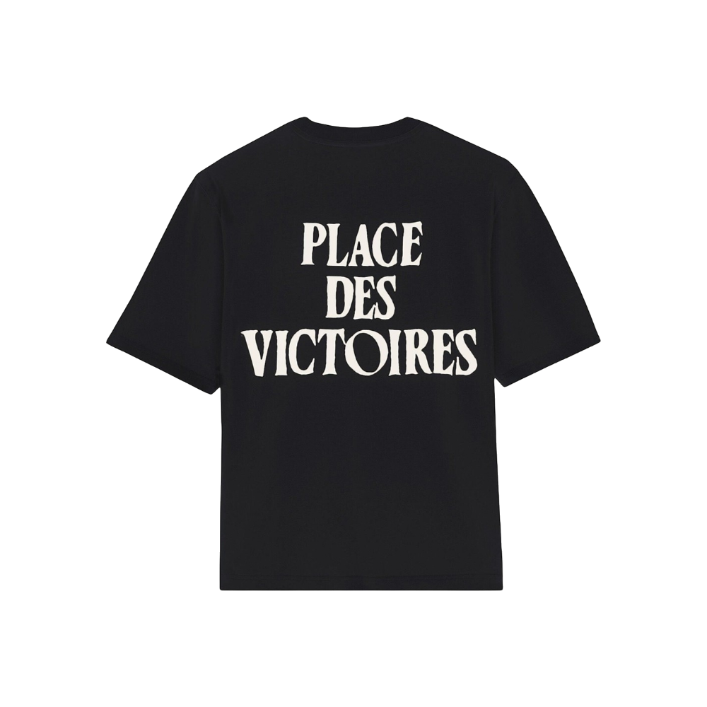 Ami Paris T-shirt Place des Victoires noir