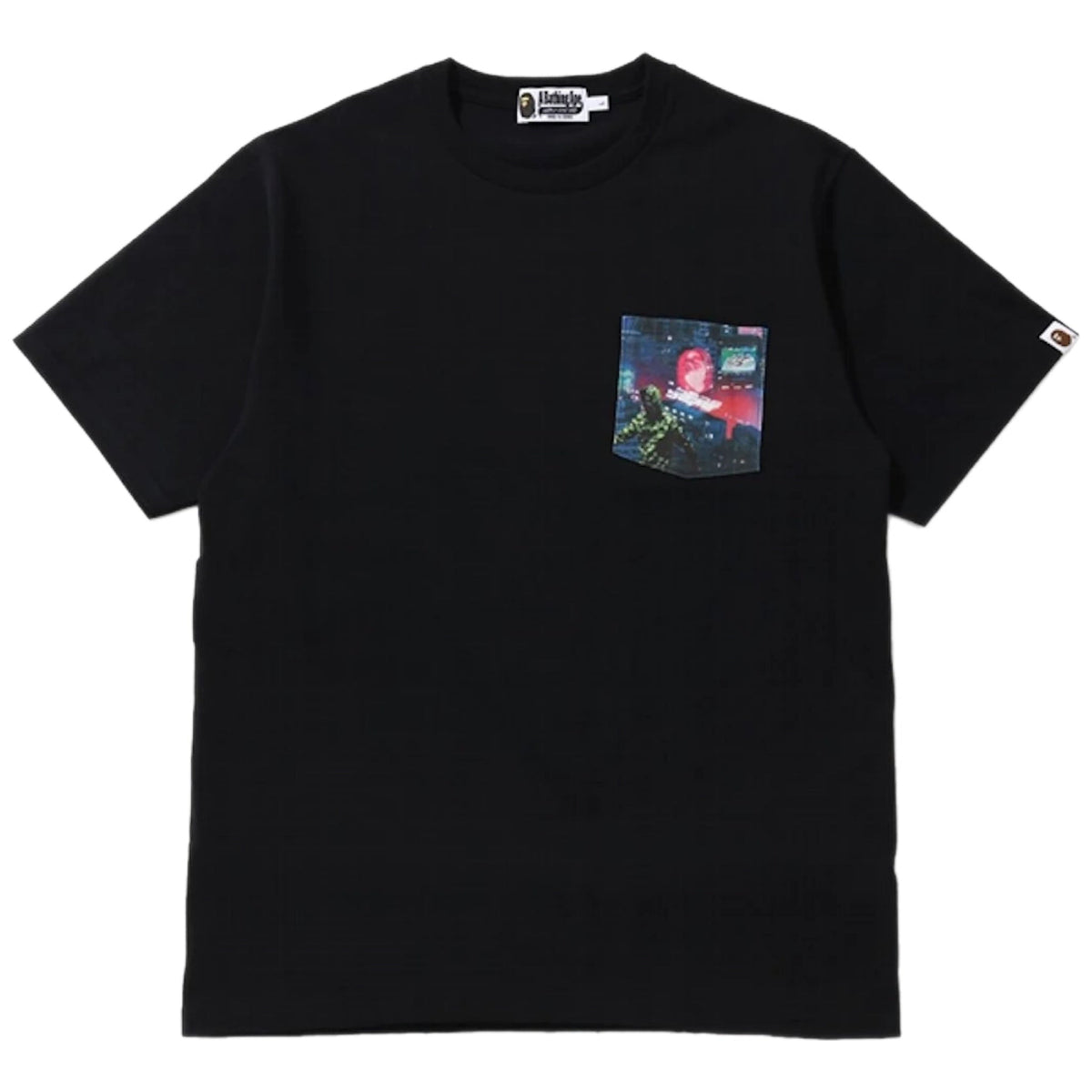 Bape Neon Tokyo Pocket T-Shirt Black 2020