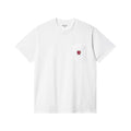 Carhartt T-shirt Pochet Coeur Blanc