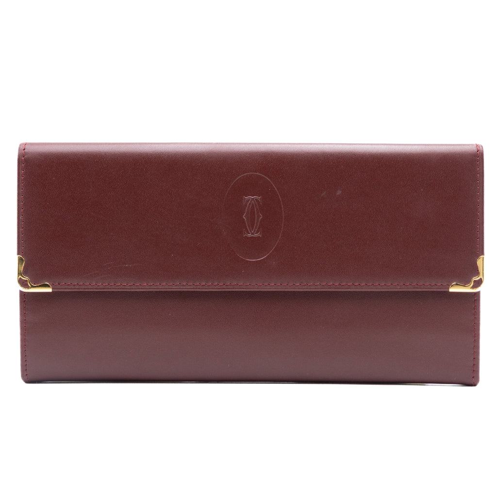 Cartier Portefeuille Long Bordeaux