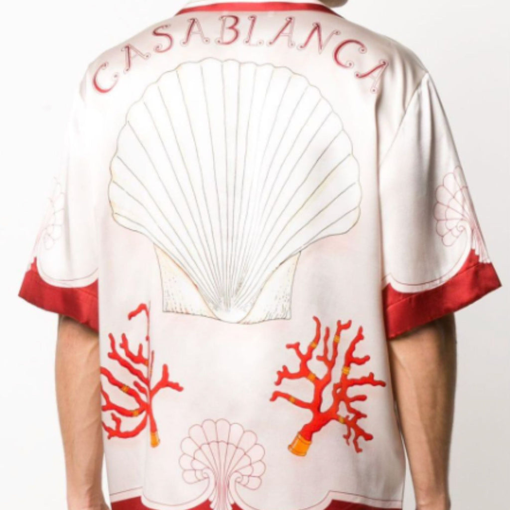 Casablanca Chemise Coquillage Beige/Rouge