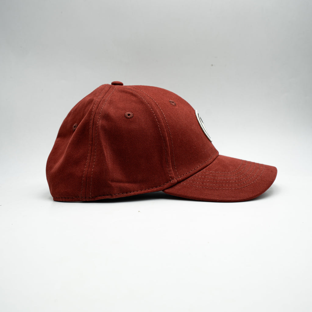 Casquette Palm Angels Logo Brodé Palm Bordeaux