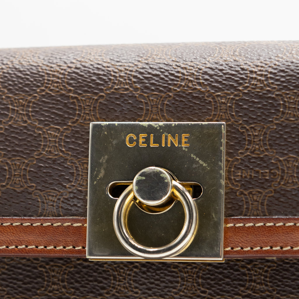 Celine Sac à main Blazon Marron