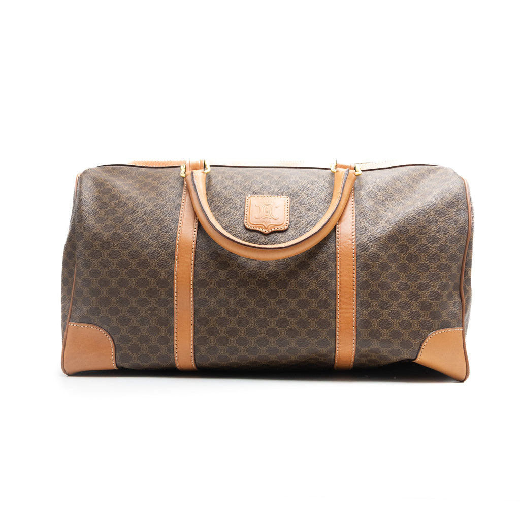 Celine Sac à main Boston Macadam Marron