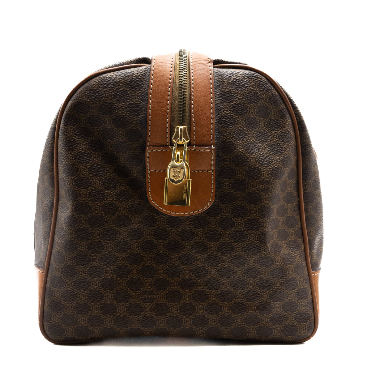 Celine Sac à main Boston Macadam Marron