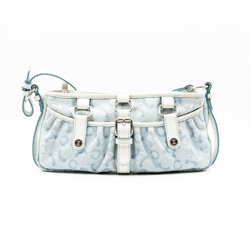 Céline Sac à main Macadam Canvas Bleu