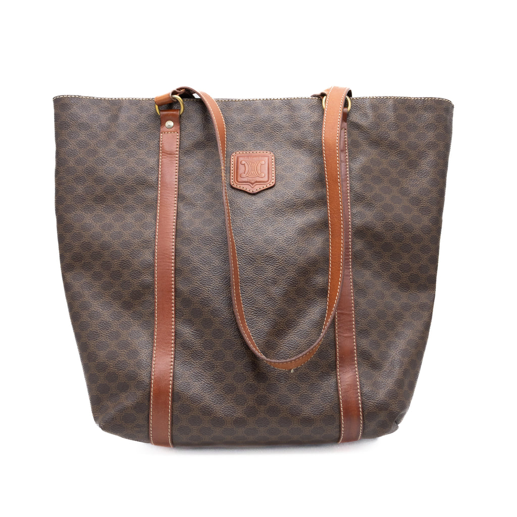 Celine Sac Cabas Macadam Marron