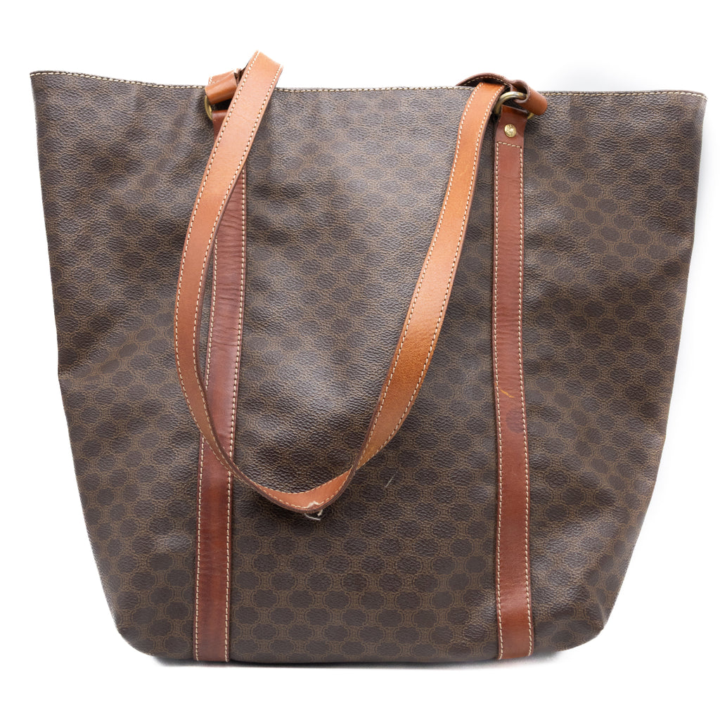 Celine Sac Cabas Macadam Marron