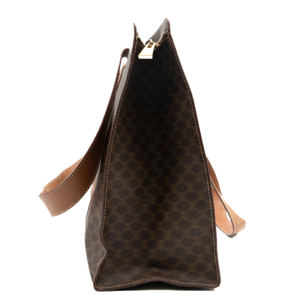 Celine Sac Cabas Macadam Marron
