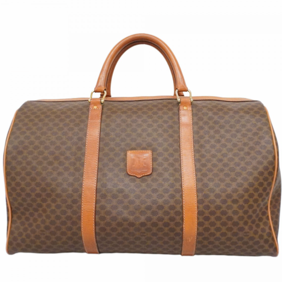Celine Sac à main Boston Macadam Marron