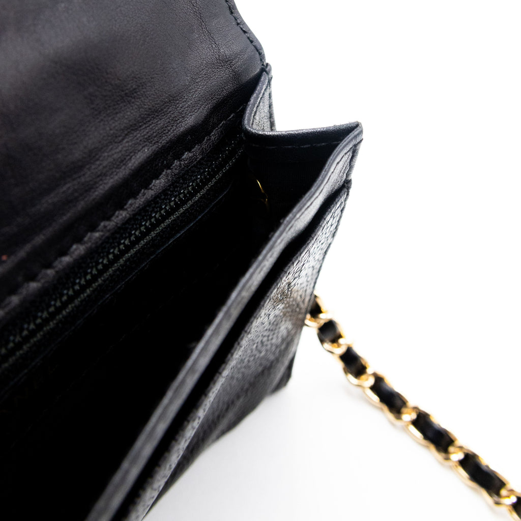 Chanel Sac Bandouillière Cuir Noir