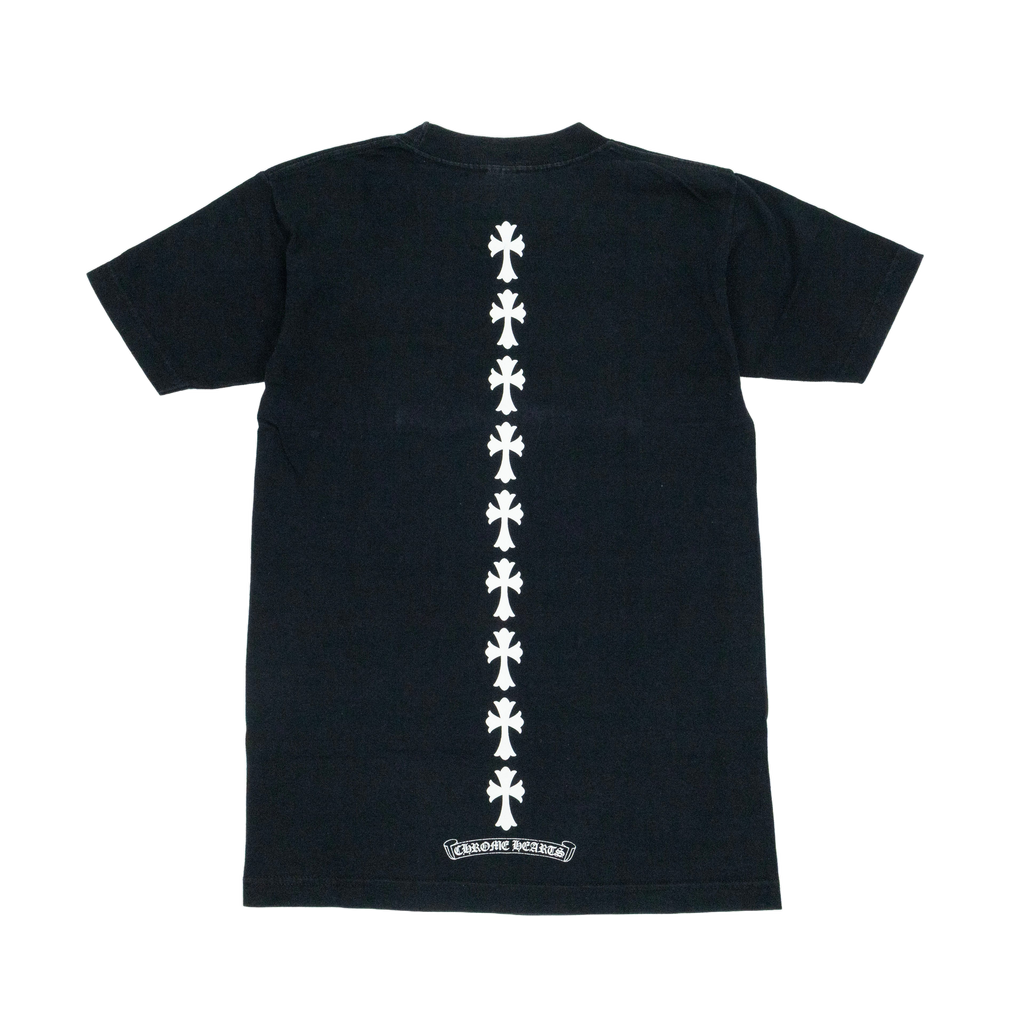 Chrome Hearts T-Shirt Logo 3 Croix Poche Noir