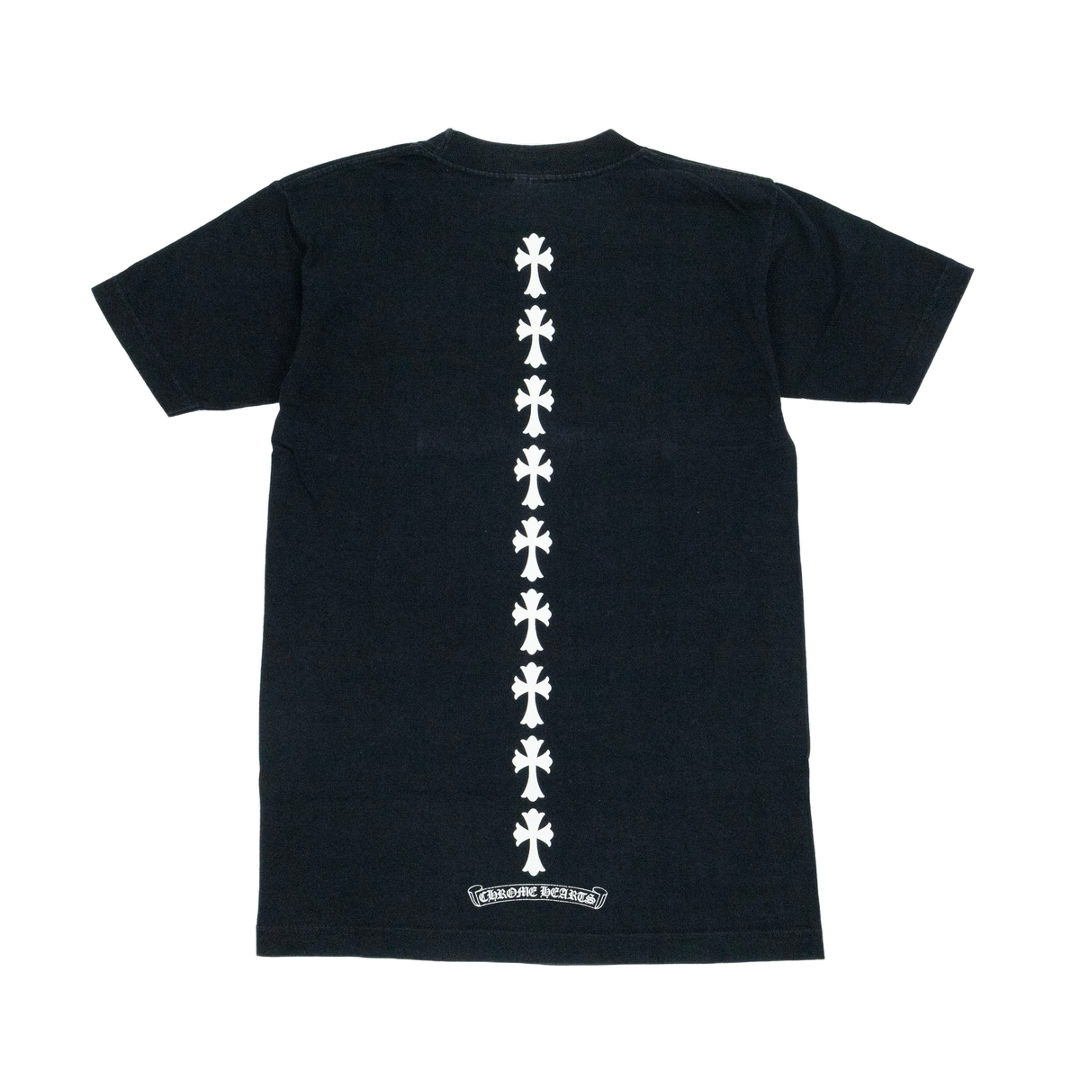 Chrome Hearts T-Shirt Logo 3 Croix Poche Noir