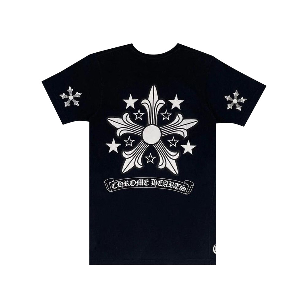Chrome Hearts T-Shirt Logo Croix En Etoile Noir