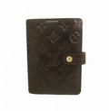 Couverture agenda Louis Vuitton Vernis Agenda PM amarante