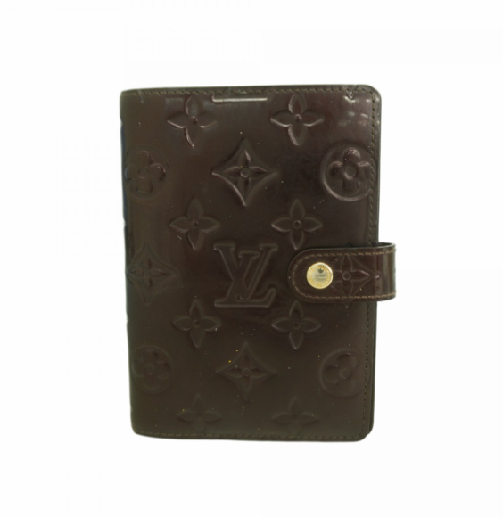 Couverture agenda Louis Vuitton Vernis Agenda PM amarante