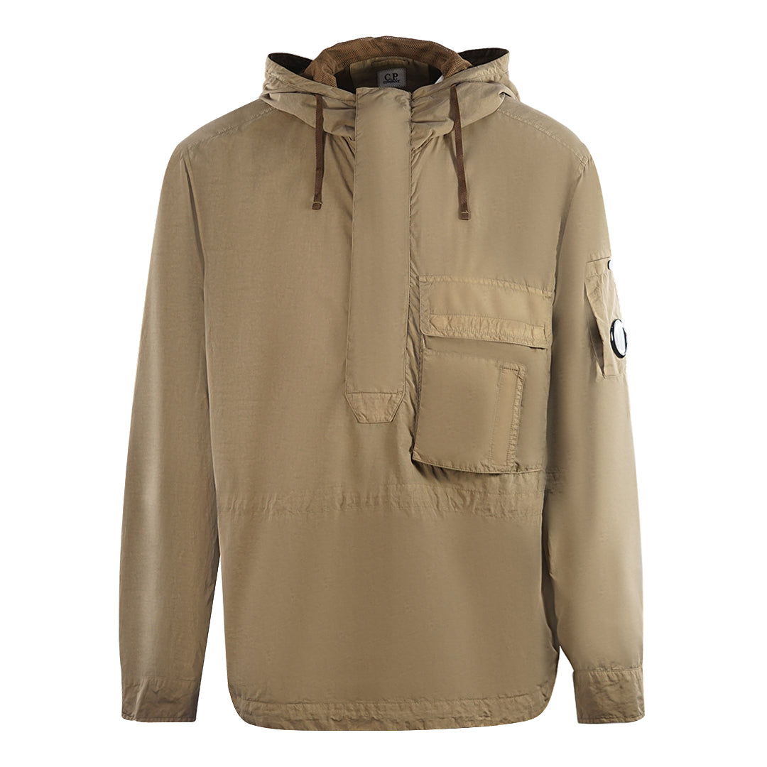 CP Company Flat Nylon Lead Brown Over shirt Jacket
